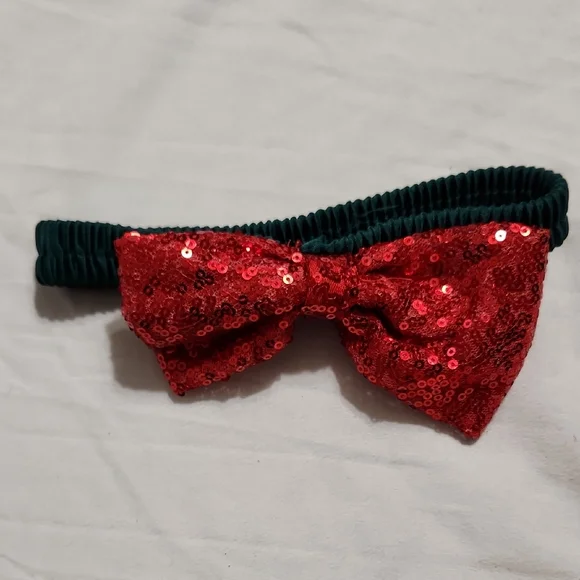 Festive Red and Green Sequin Kids Costume - Picture 4 of 5